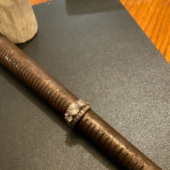 NWOT Sterling Silver & CZ Statement Ring Sz 6.75 - Picture 12 of 14